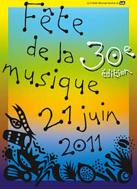 affiche de la fete de la musique