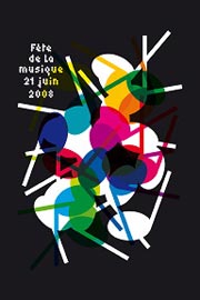 affiche de la fete de la musique